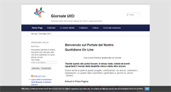 Desktop Screenshot of giornale.uici.it